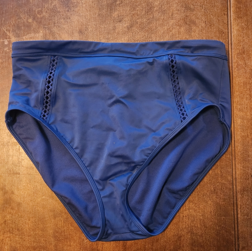 Womens Blue Bikini Bottom